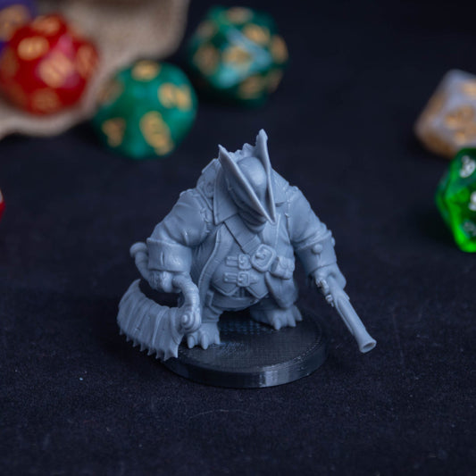 Tortle Blood Hunter, 3D Printed Resin Miniature