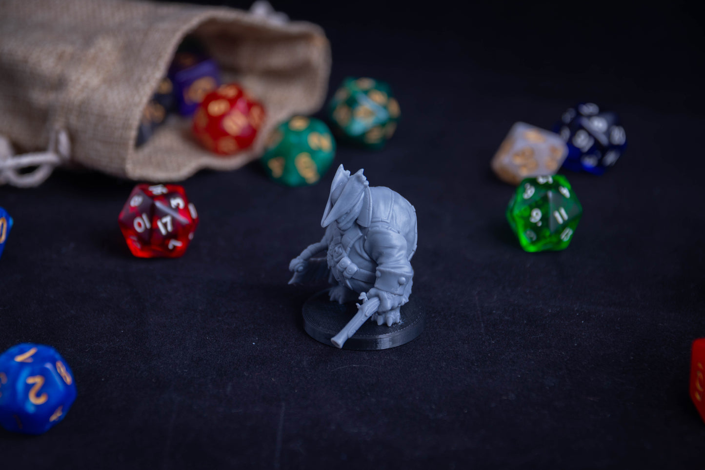 Tortle Blood Hunter, 3D Printed Resin Miniature