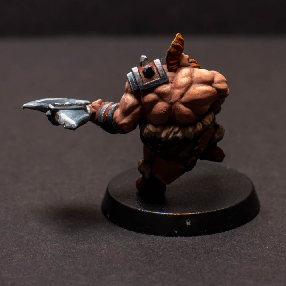 Dwarven Barbarian, Painted Miniature