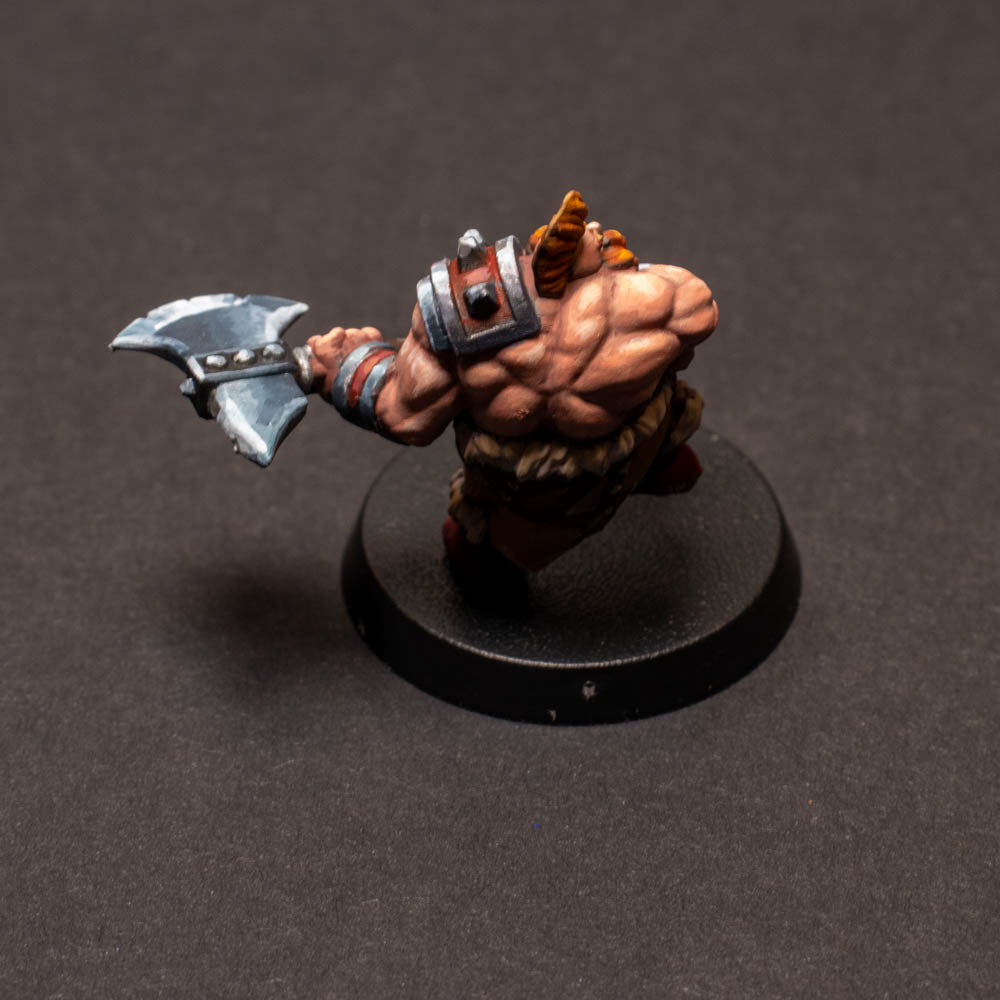 Dwarven Barbarian, Painted Miniature