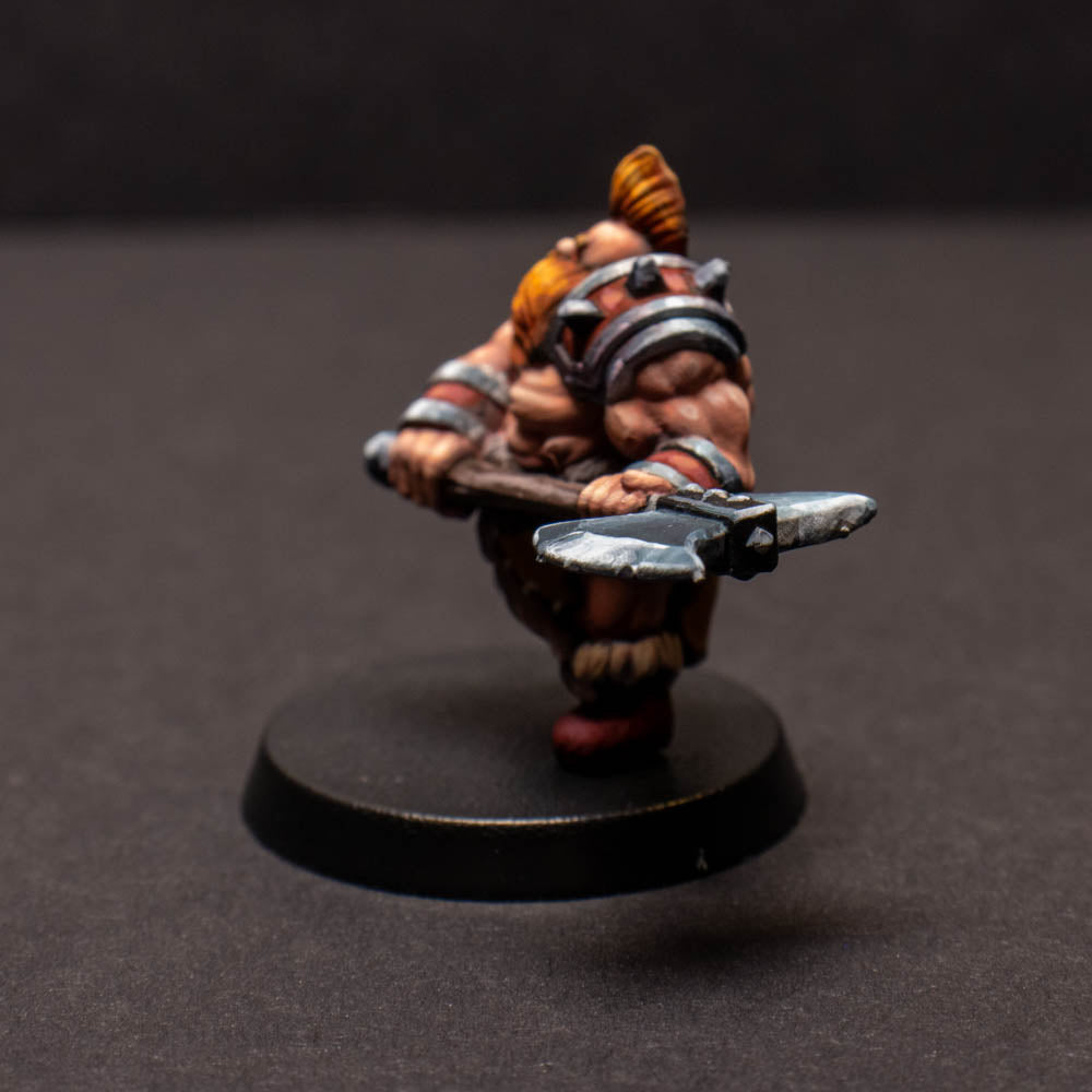 Dwarven Barbarian, Painted Miniature