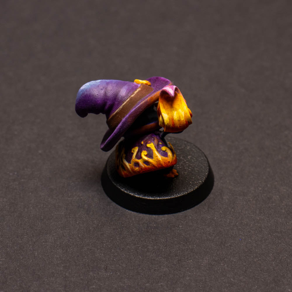 Waddling Fire Mage, Painted Miniature