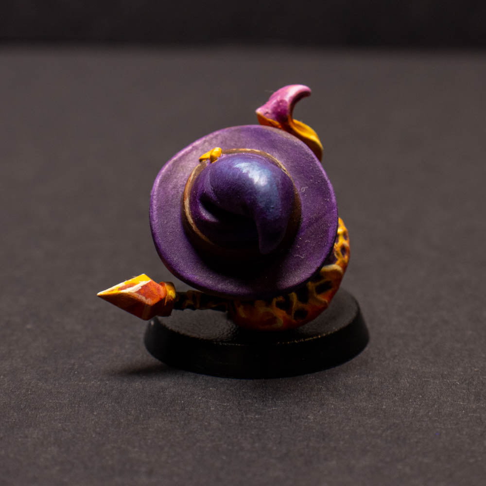 Waddling Fire Mage, Painted Miniature