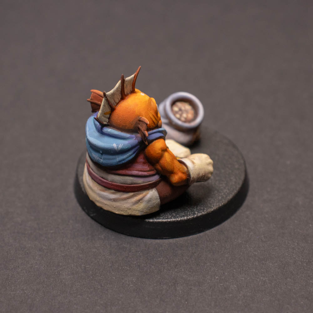Fishman. Fire Quest, Painted Miniature