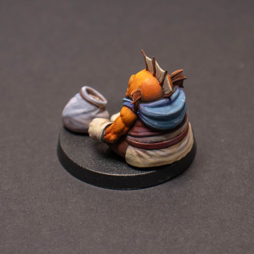 Fishman. Fire Quest, Painted Miniature