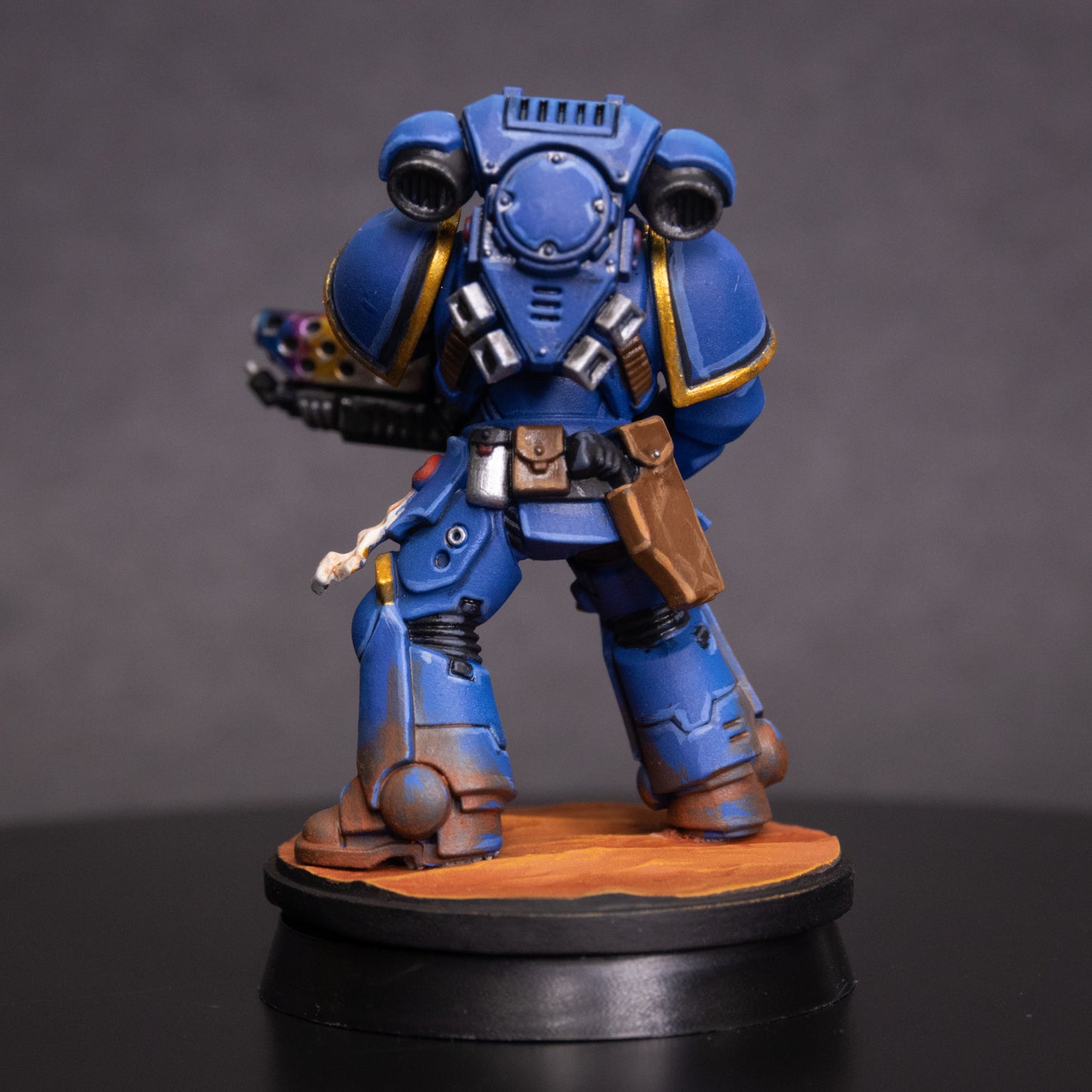 Infernus Marines ×5. Warhammer 40k, Painted Miniatures