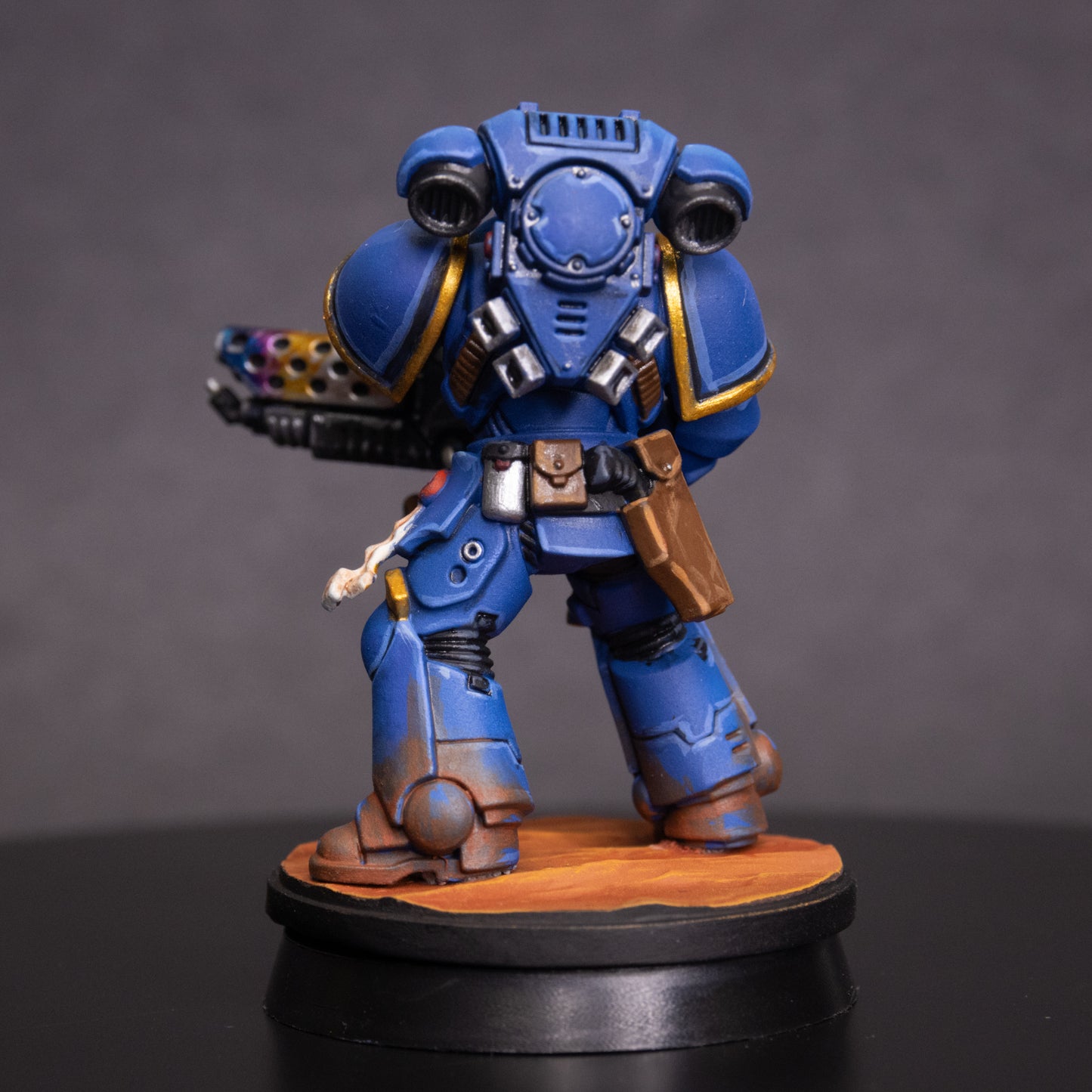Infernus Marines ×5. Warhammer 40k, Painted Miniatures