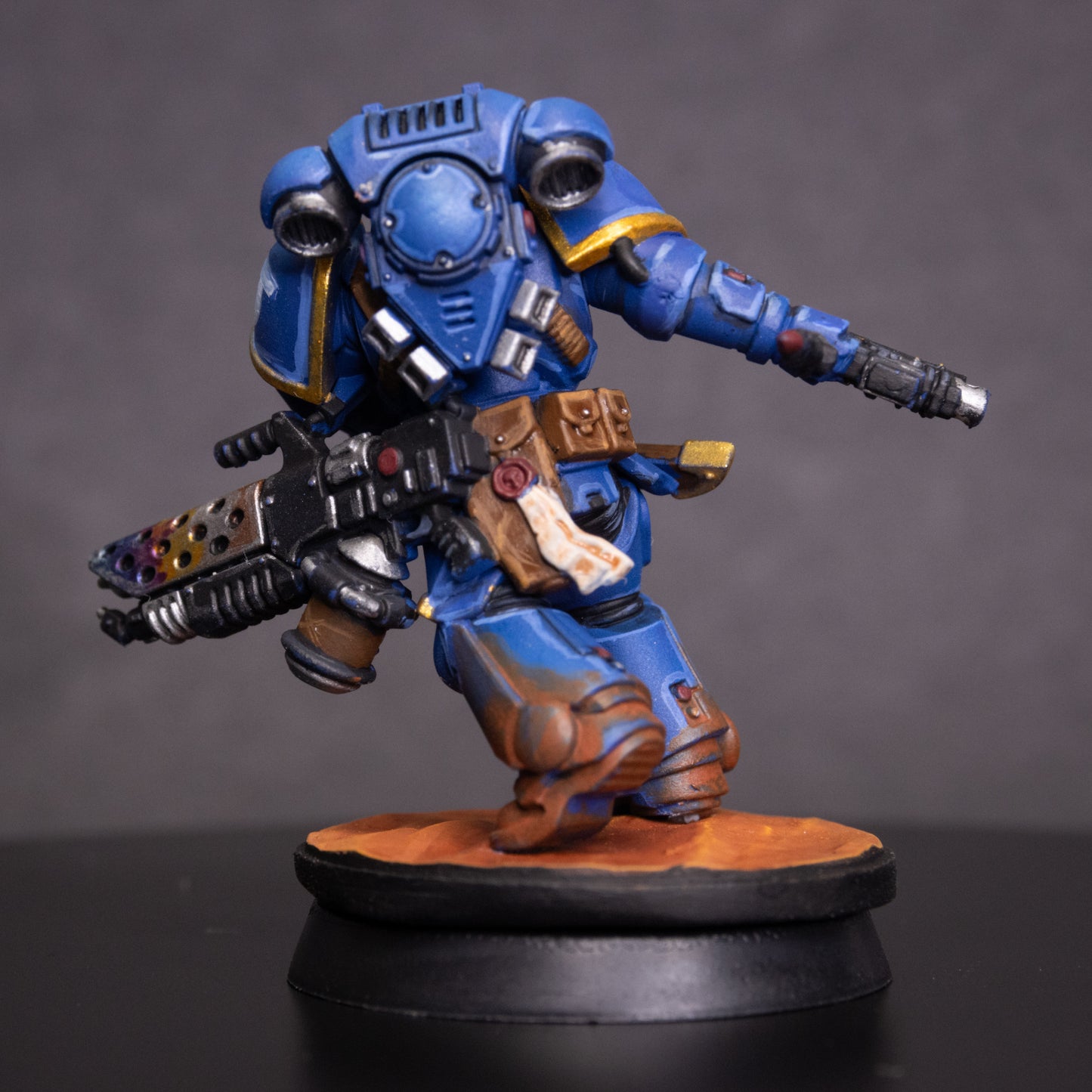 Infernus Marines ×5. Warhammer 40k, Painted Miniatures