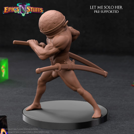 Let Me Solo Her, 3D Printed Resin Miniature