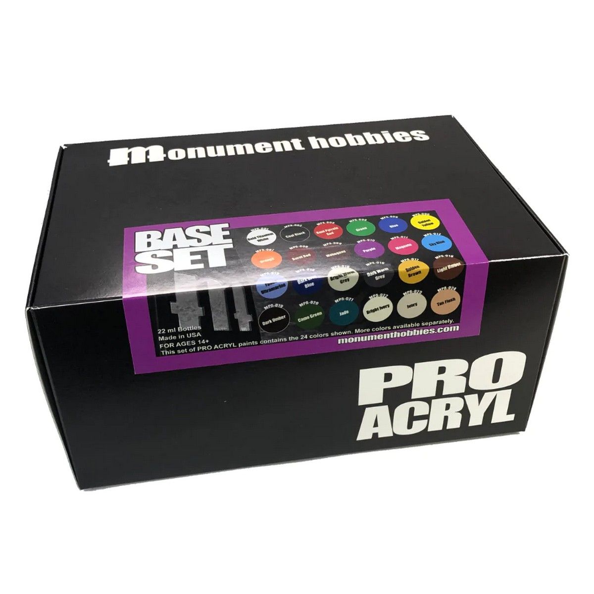 Monument Hobbies: Pro Acryl - Base Set - 24 Colors