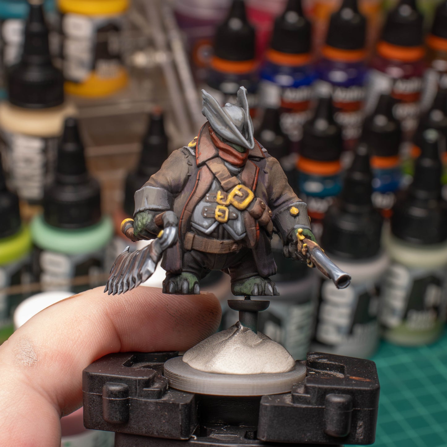 Tortle Blood Hunter, 3D Printed Resin Miniature
