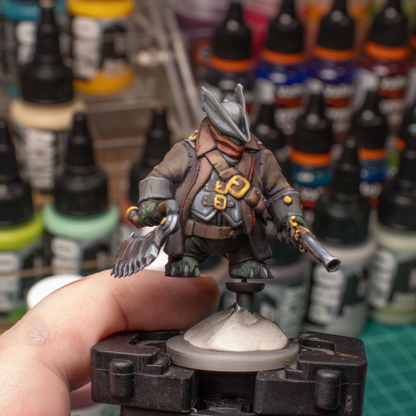 Tortle Blood Hunter, 3D Printed Resin Miniature