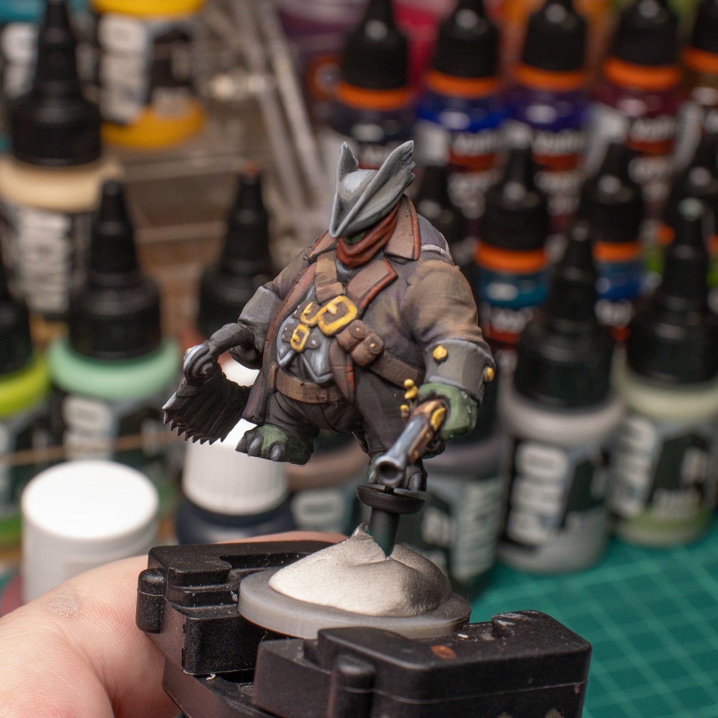 Tortle Blood Hunter, 3D Printed Resin Miniature