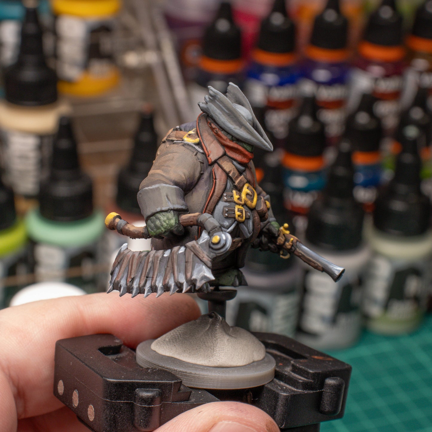Tortle Blood Hunter, 3D Printed Resin Miniature