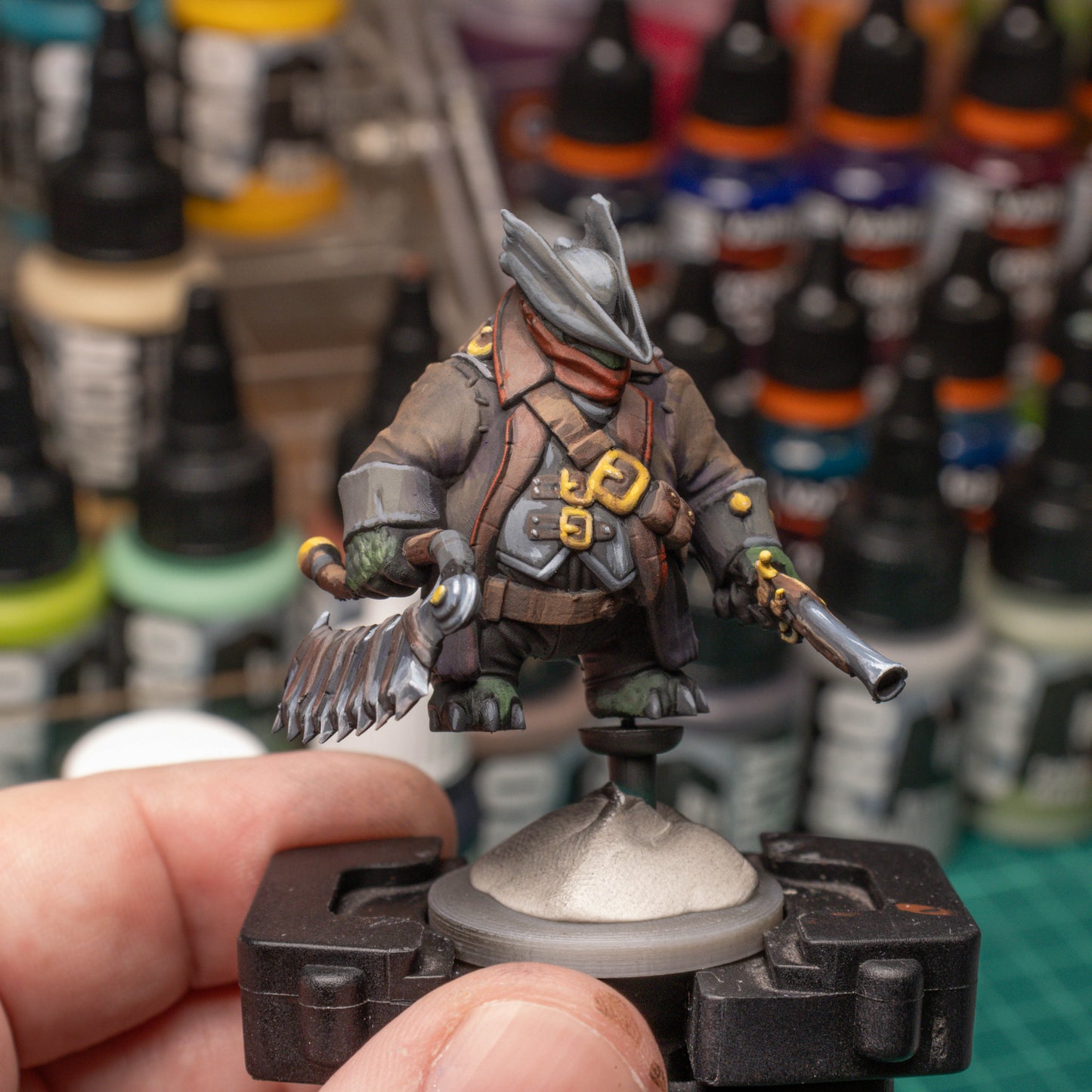 Tortle Blood Hunter, 3D Printed Resin Miniature