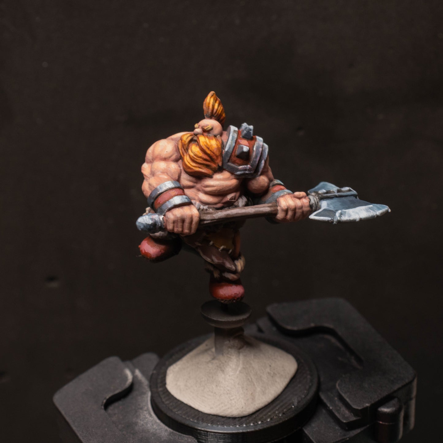 Dwarven Barbarian, 3D Printed Resin Miniature