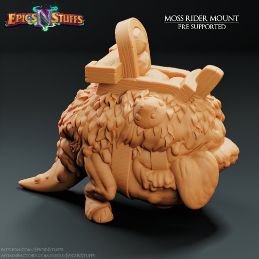 Moss Rider Mount, 3D Printed Resin Miniature