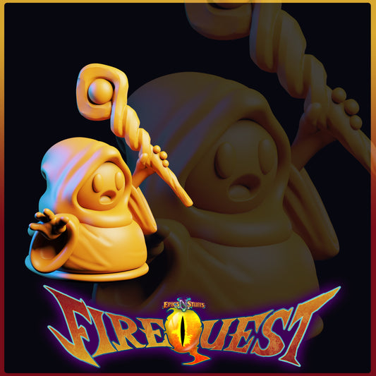 Nut Mage, Breath of Fire III, 3D Printed Miniature