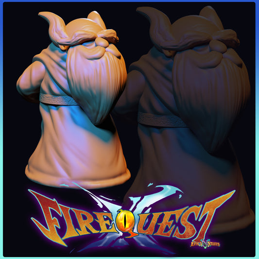 Old Wise Man, Breath of Fire III, 3D Printed Miniature