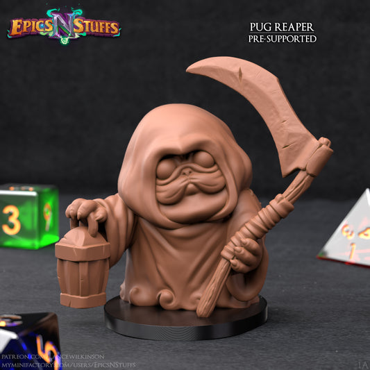 Pug Reaper 1A, 3D Printed Miniature