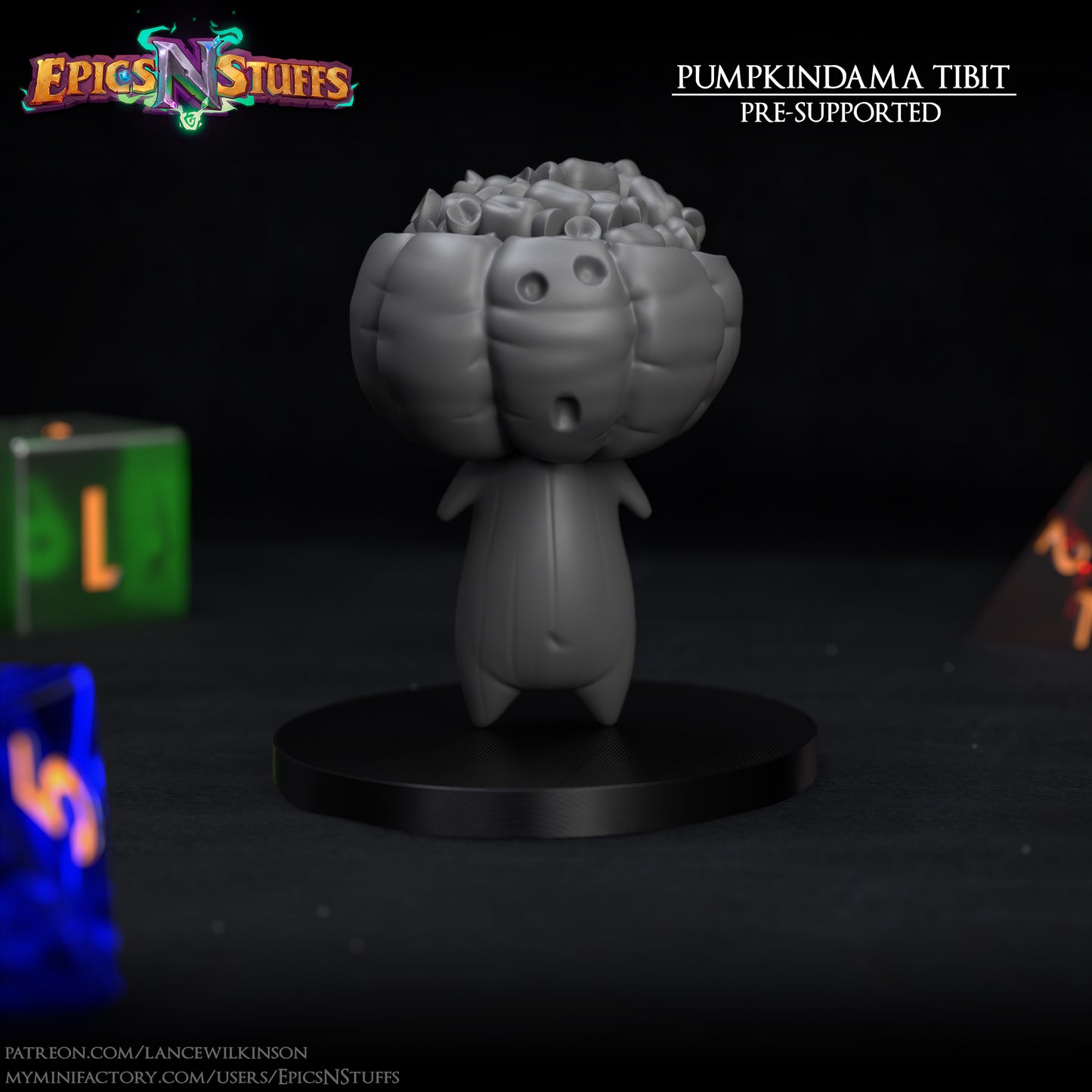 Pumpkindamas Tibit, 3D Printed Miniature