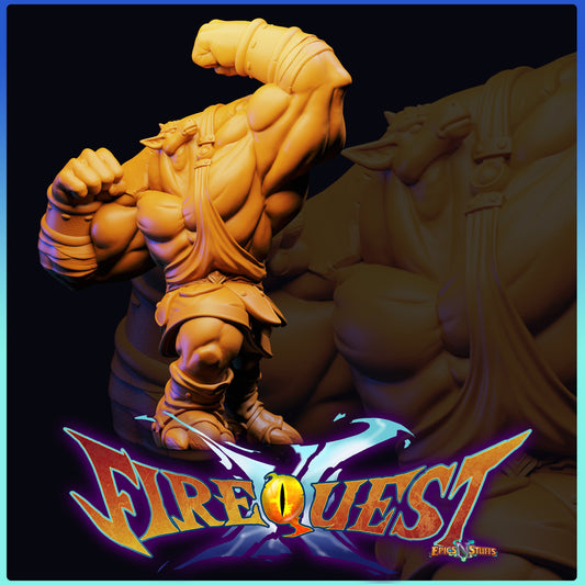 Rand, Breath of Fire II, 3D Printed Resin Miniature