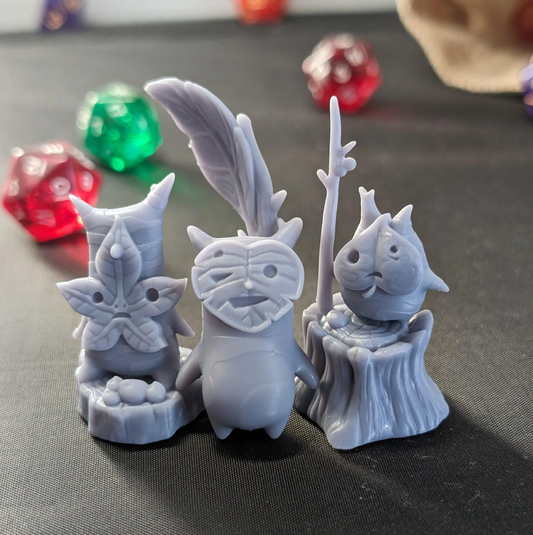 Tree Spirit Bundle, 3D Printed Resin Miniatures