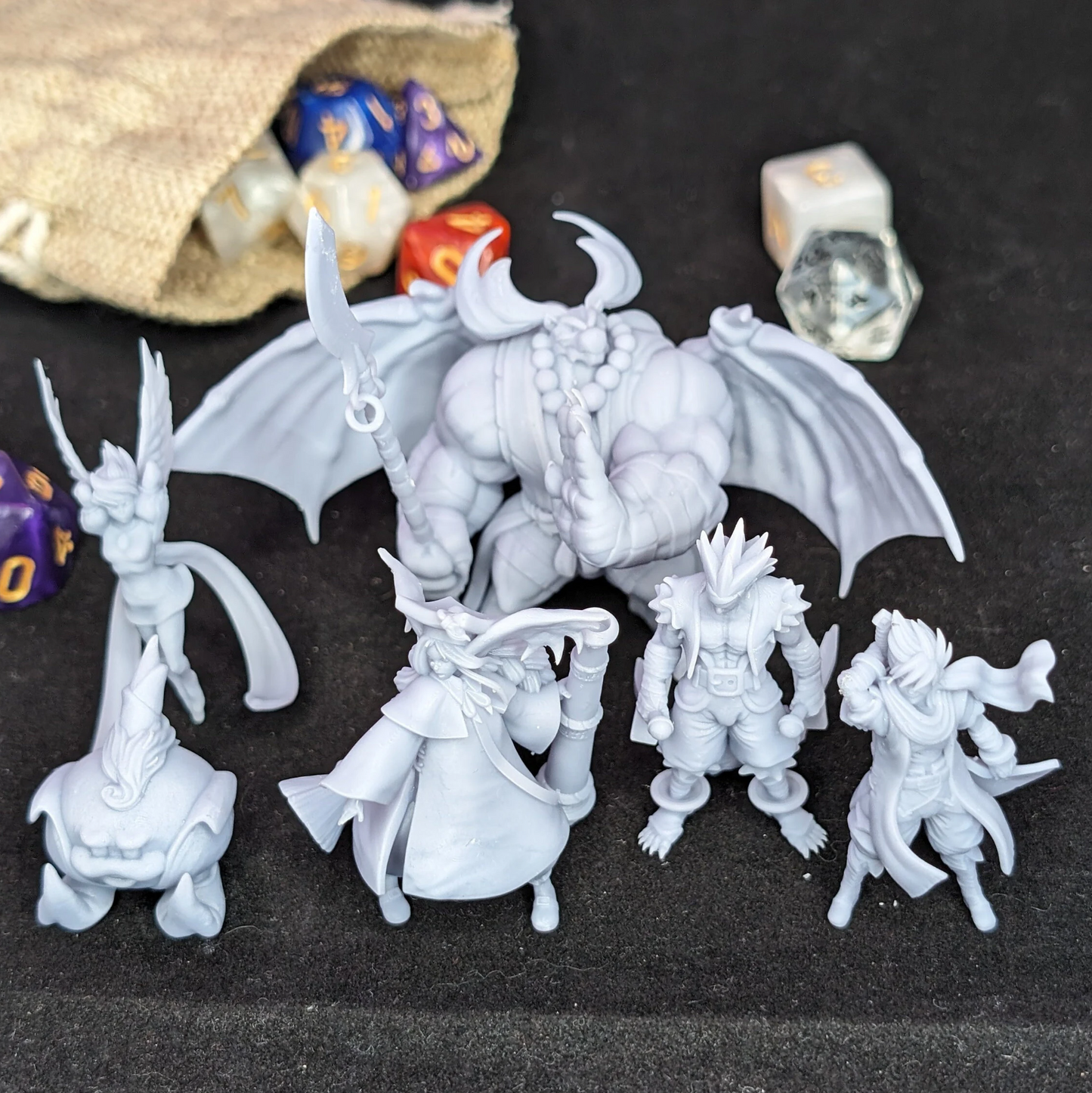 Breath of Fire III Main Cast Bundle, 3D Printed Resin Miniatures