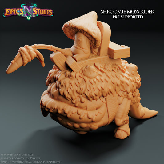 Shroomie Moss Rider, 3D Printed Resin Miniature