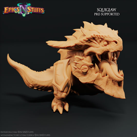 Squigjaw, 3D Printed Resin Miniature