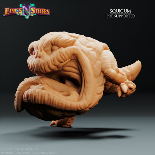 Squigum, 3D Printed Resin Miniature