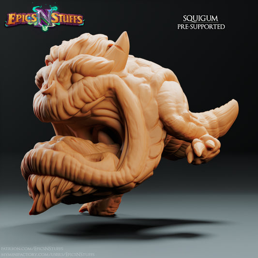 Squigum Variant, 3D Printed Resin Miniature