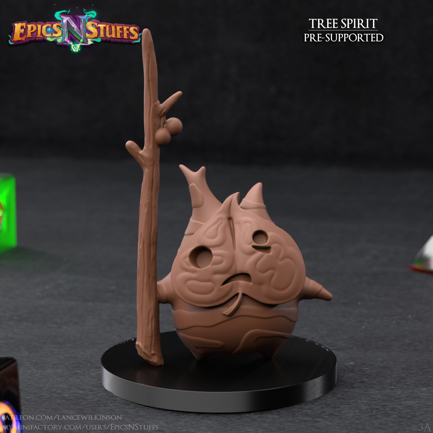 Tree Spirit 3A, 3D Printed Resin Miniature