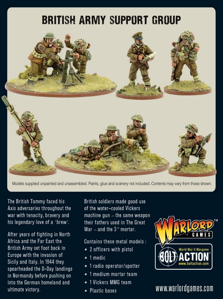 Bolt Action: British Army Support Group