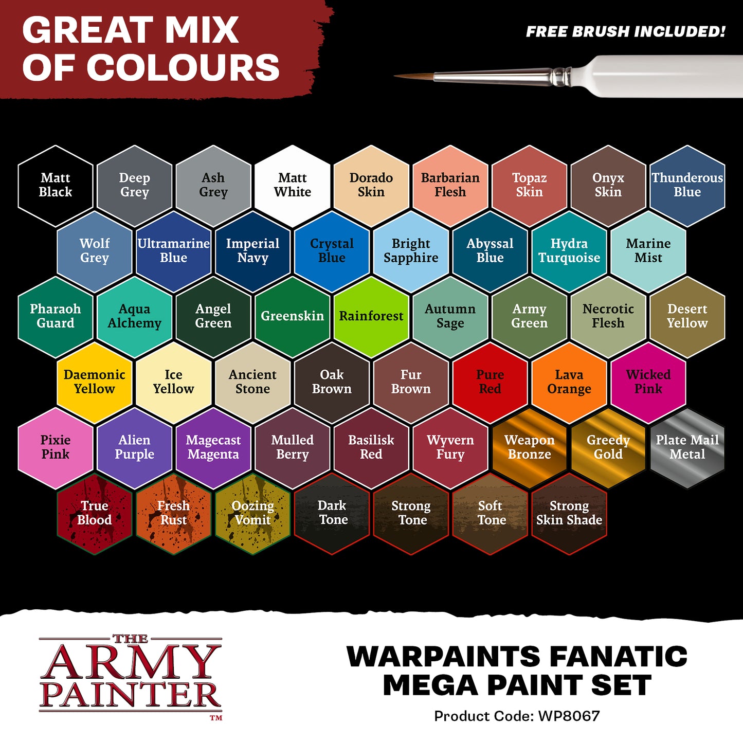 The Army Painter - Warpaints Fanatic Mega Paint Set