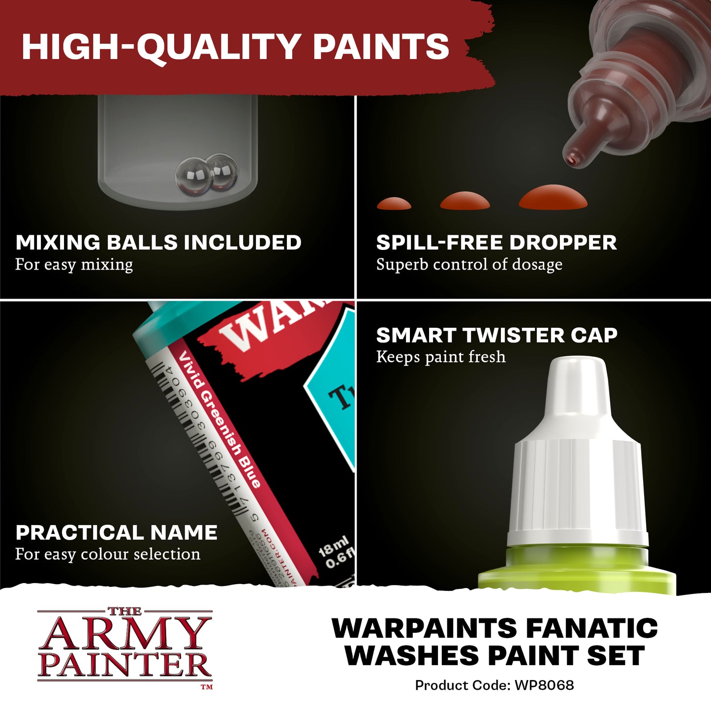 The Army Painter - Warpaints Fanatic Washes Paint Set