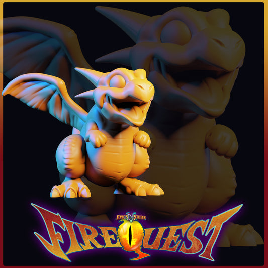 Whelpling, Breath of Fire III, 3D Printed Resin Miniature