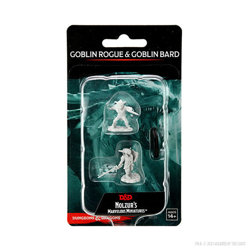 D&D Nolzur's Marvelous Miniatures: Male Goblin Rogue & Female Goblin Bard