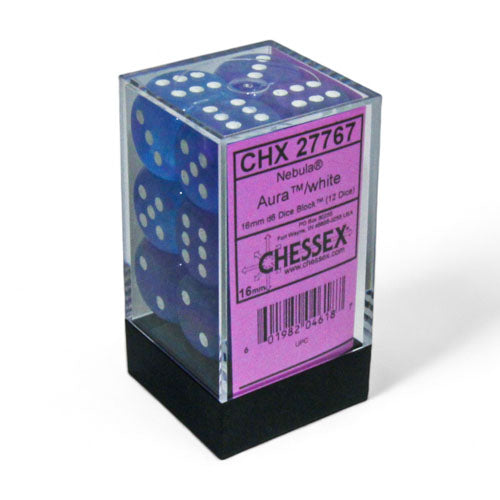 Chessex - Nebula 16mm D6 Dice Block - Aura