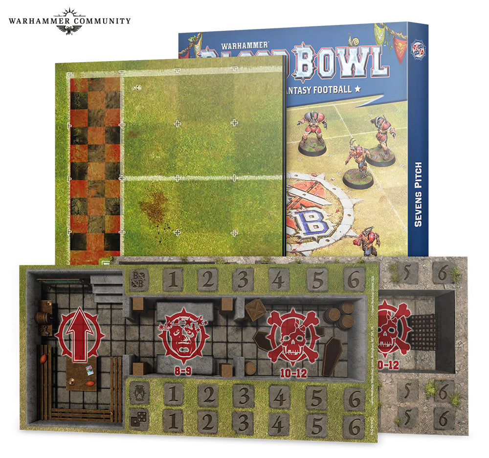 Blood Bowl: Sevens Pitch: Double-sided Pitch and Dugouts