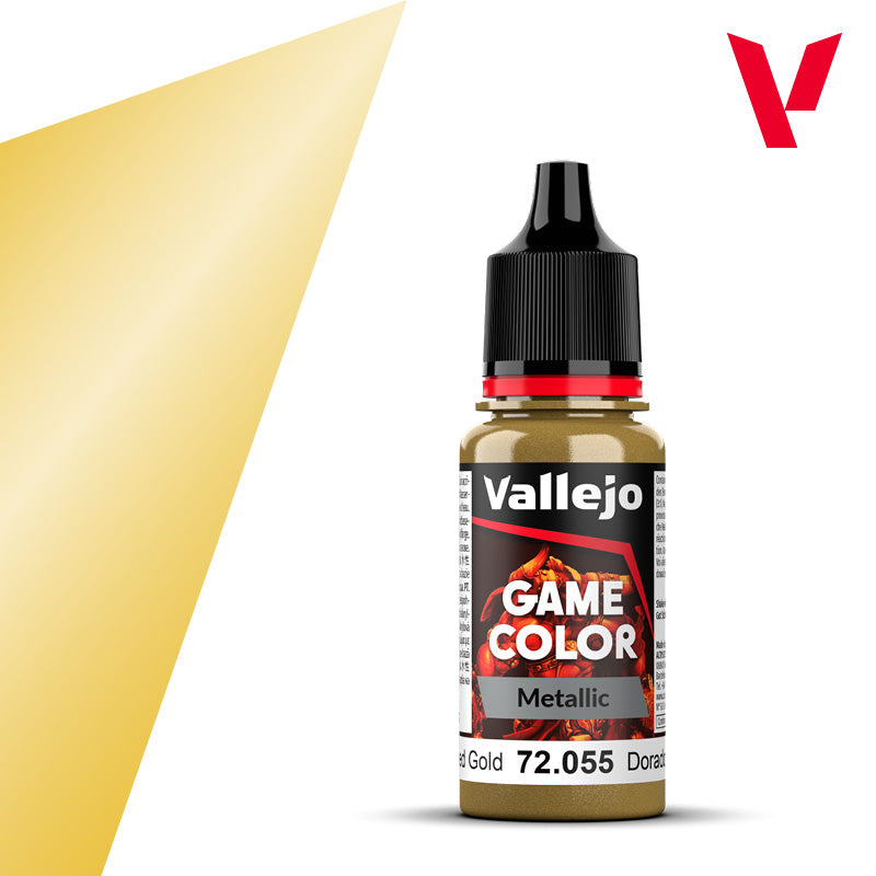 AV Vallejo Game Color Metallic 18ml - Polished Gold