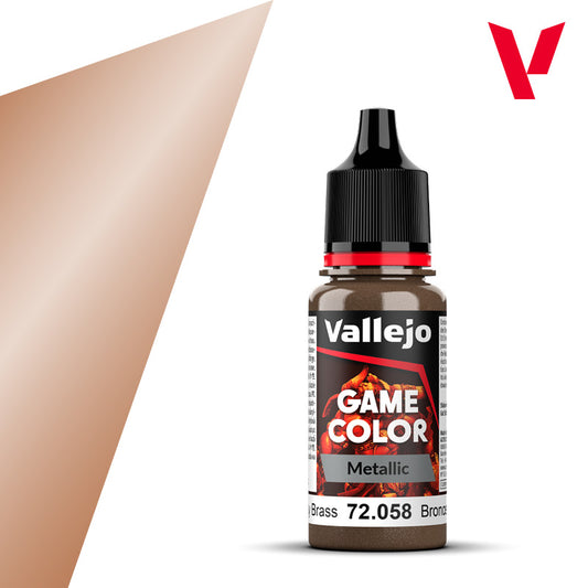 AV Vallejo Game Color Metallic 18ml - Brassy Brass