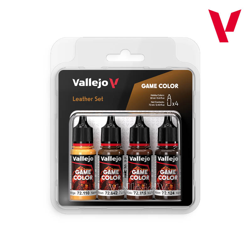 Vallejo Game Color Set - Leather Colors (x4)