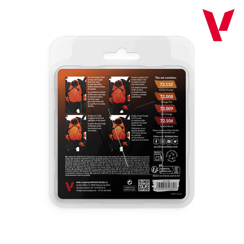 Vallejo Game Color Set - Orange Colors (x4)