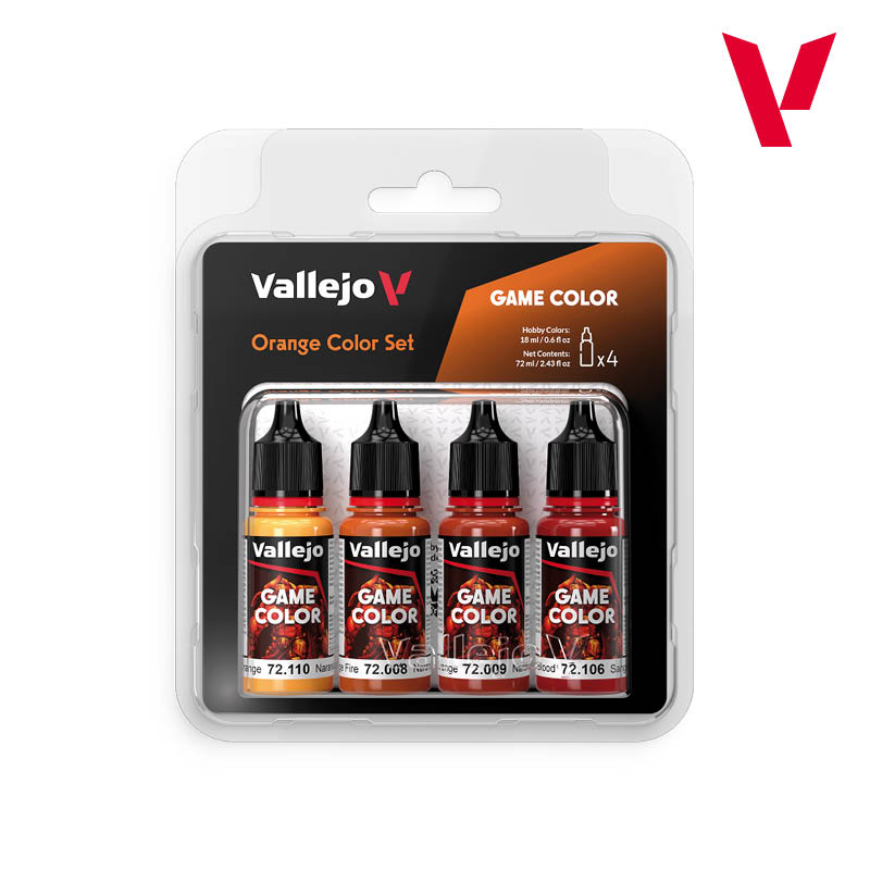 Vallejo Game Color Set - Orange Colors (x4)