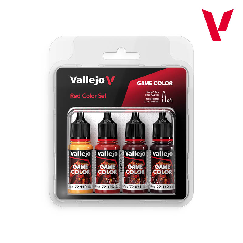 Vallejo Game Color Set - Red Colors (x4)